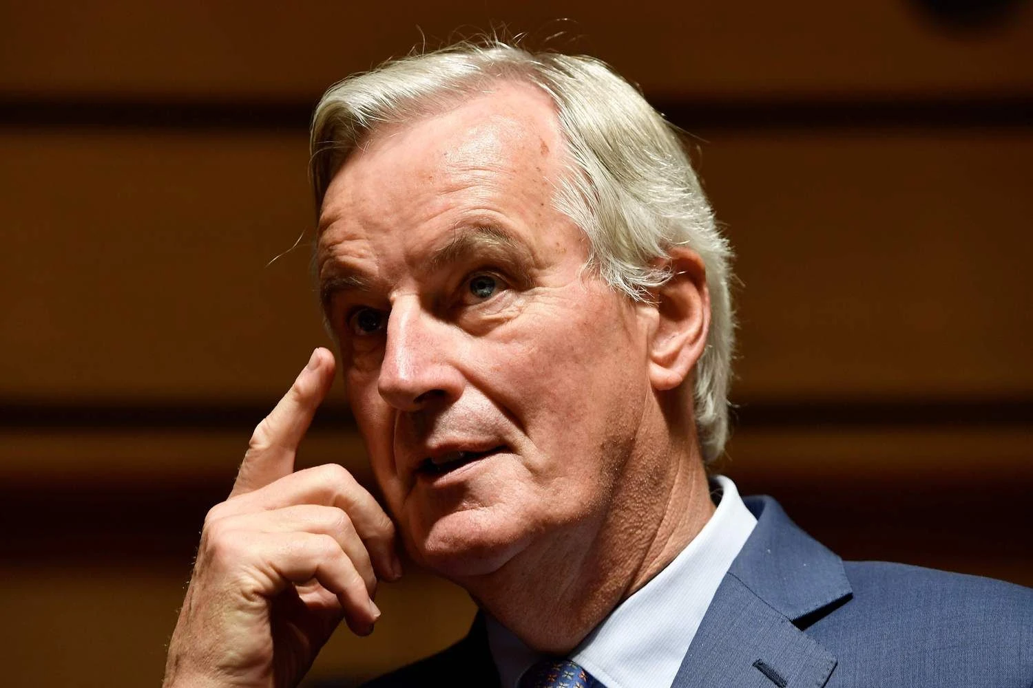 Michelis Barnier, vyriausiasis ES „Brexit“ derybininkas. Johno Thyso (AFP / „Scanpix“) nuotr.
