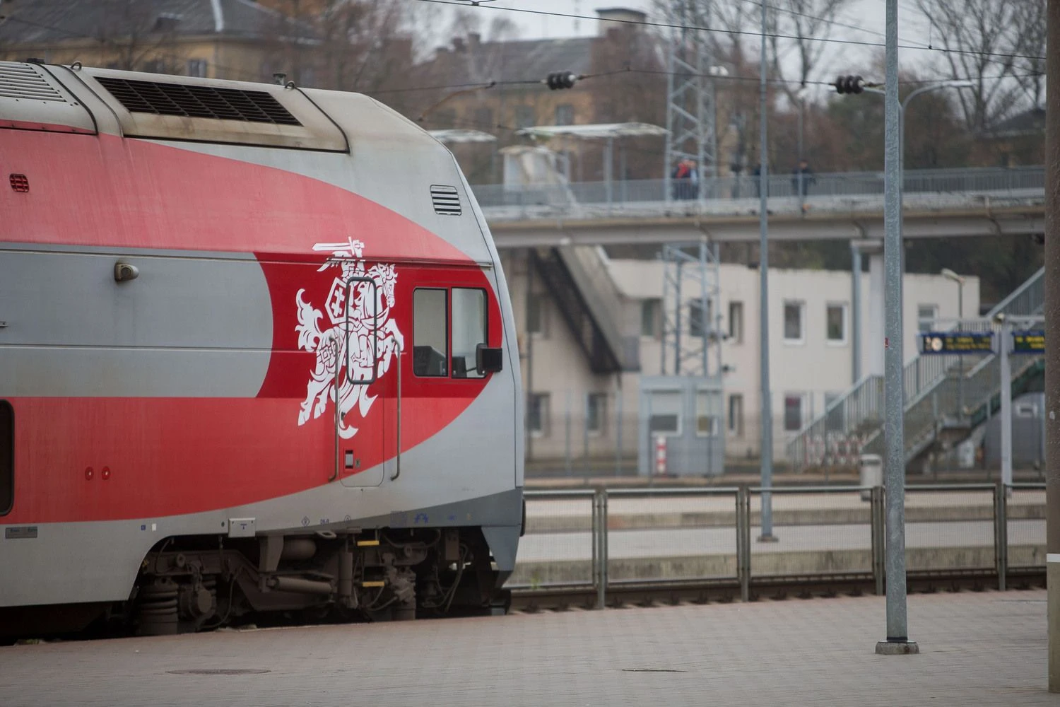 Traukinys Vilniaus geležinkelio stotyje. Vladimiro Ivanovo (VŽ) nuotr.