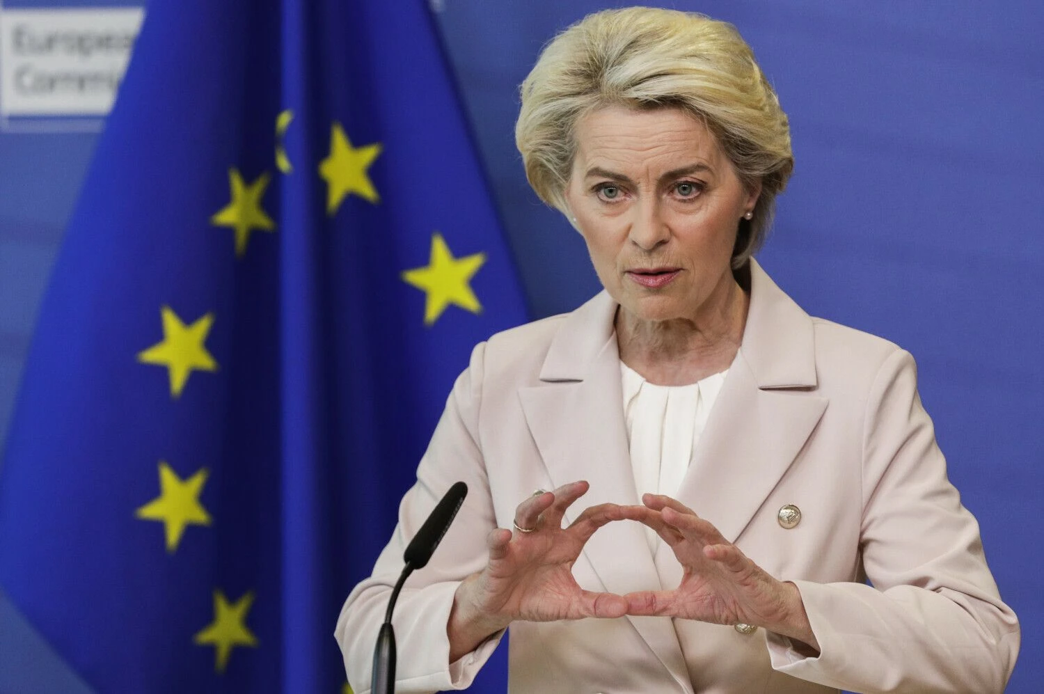 Ursula von der Leyen, EK pirmininkė. Olivierio Hosleto (AP/„Scanpix“) nuotr.