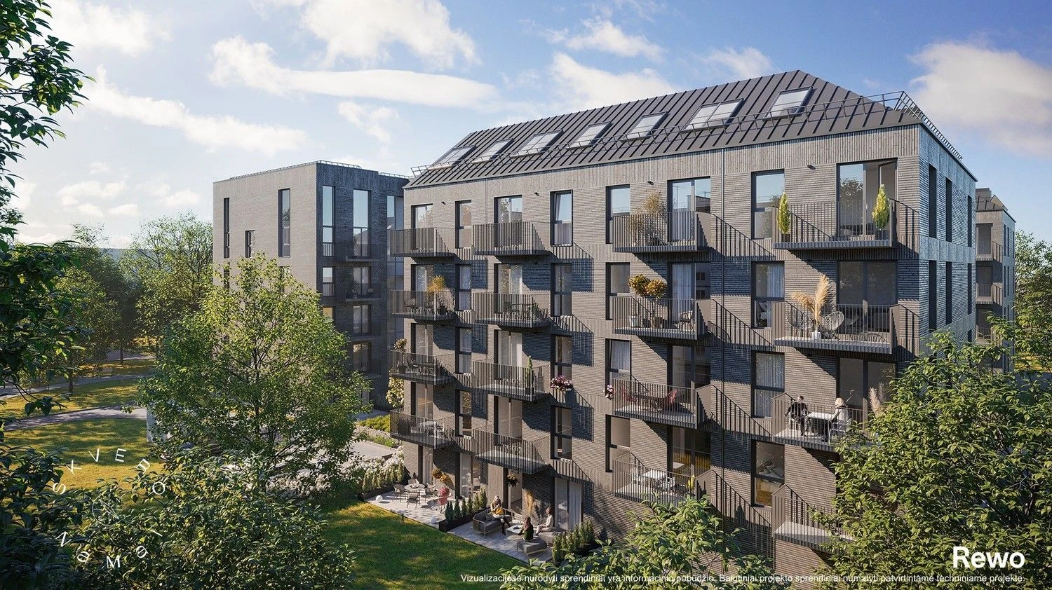 Bendrovės vizualizacija.