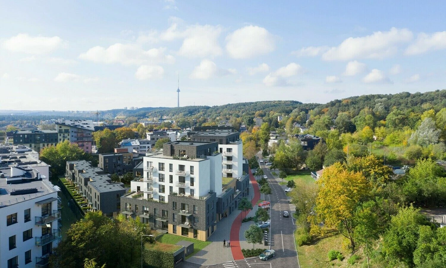 Projektas „Žvėryno City“. Bendrovės vizualizacija.