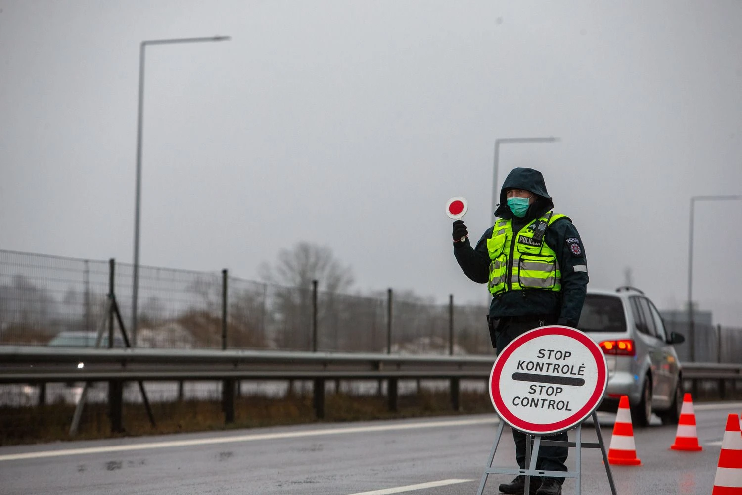 Policijos patikros postas. Vladimiro Ivanovo (VŽ) nuotr.