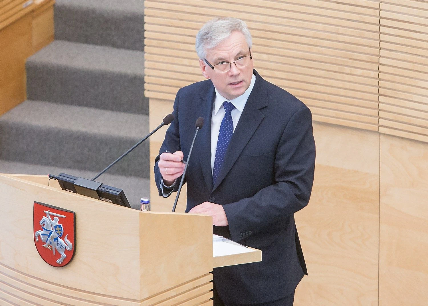 Rimantas Šadžius, Lietuvos finansų ministras. Juditos Grigelytės (VŽ) nuotr. 