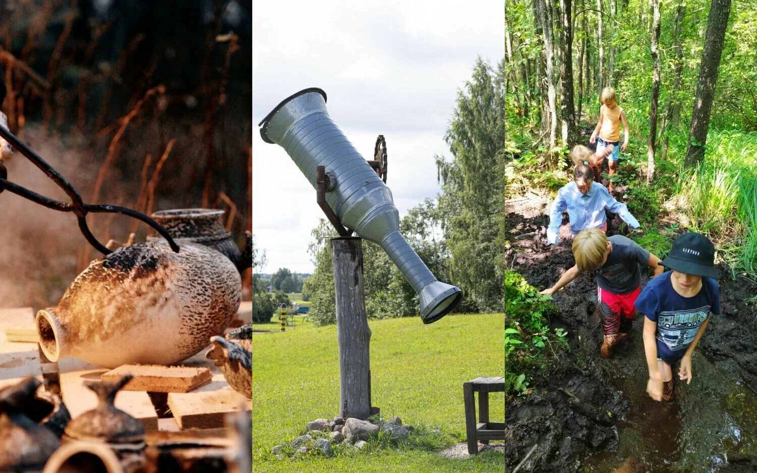 Netradiciniai parkai. VŽ koliažas.