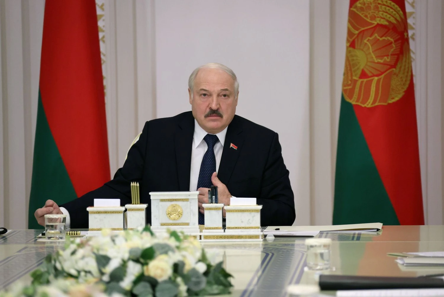 Aliaksandras Lukašenka. Nikolajaus Petrovo (BelTA/„Reuters“/„Scanpix“) nuotr.