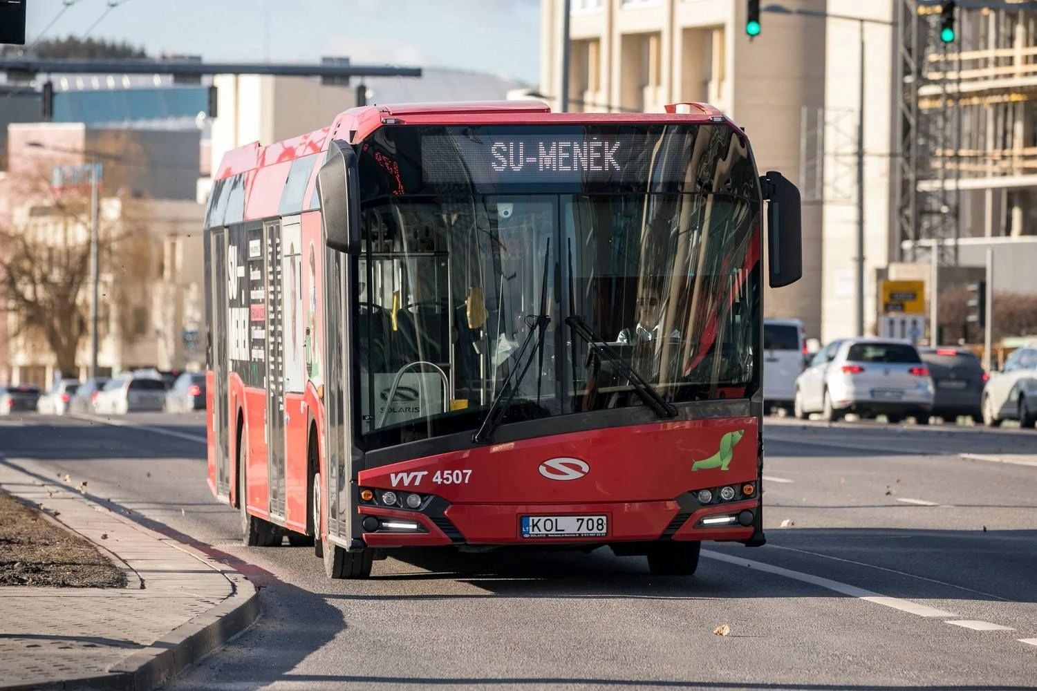 Akcijos „Su-Menėk“ autobusas. Sauliaus Žiūros / Vilniaus savivaldybės nuotr. 