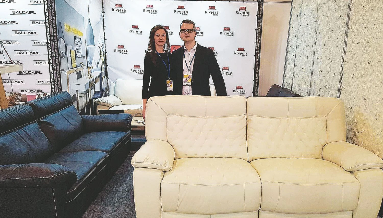 Milda Čerkauskienė ir Paulius Čerkauskas, „Rivjeros baldų“ bendraturčiai.