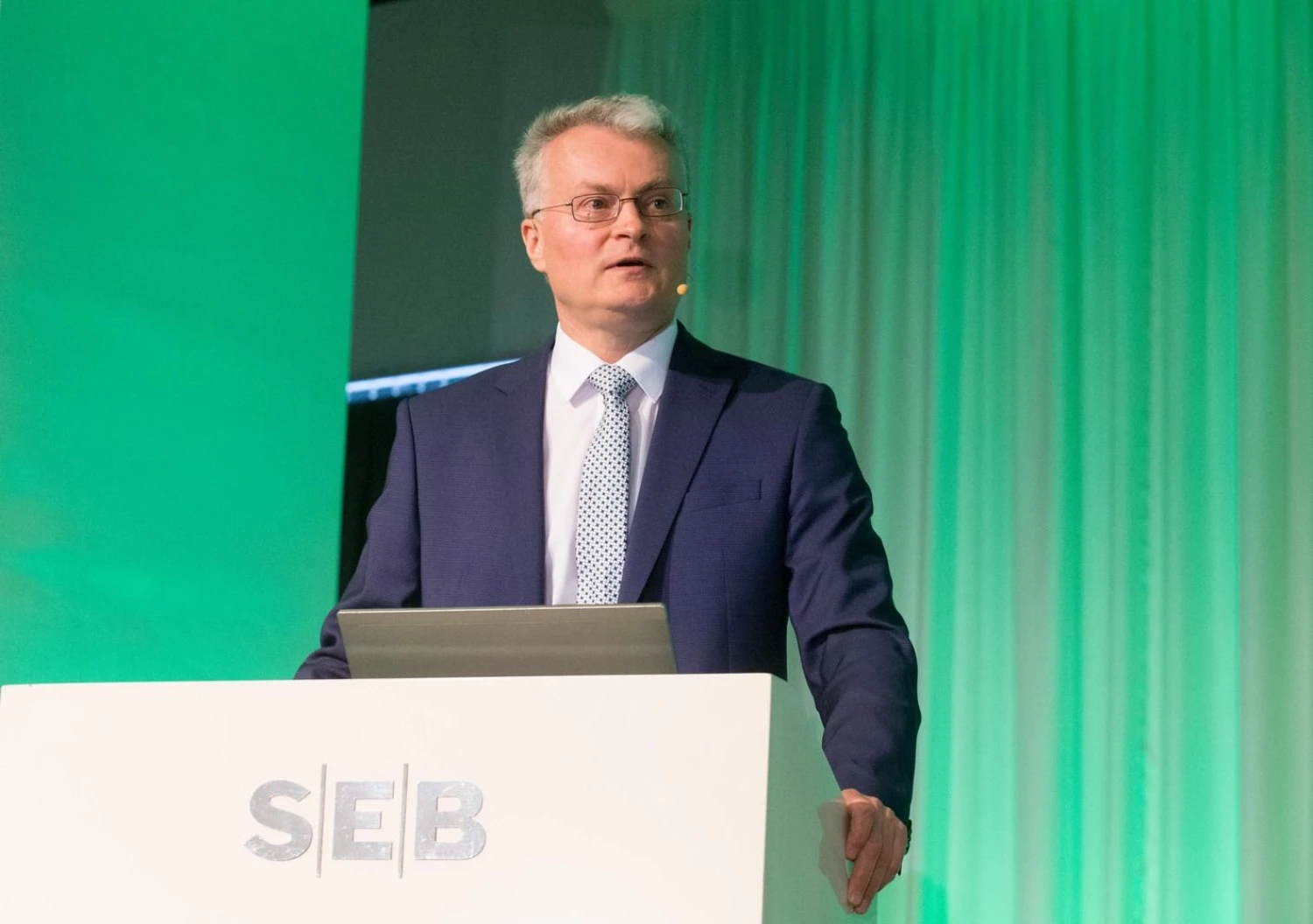 SEB banko prezidento patarėjas Gitanas Nausėda. Juditos Grigelytės (VŽ) nuotr.