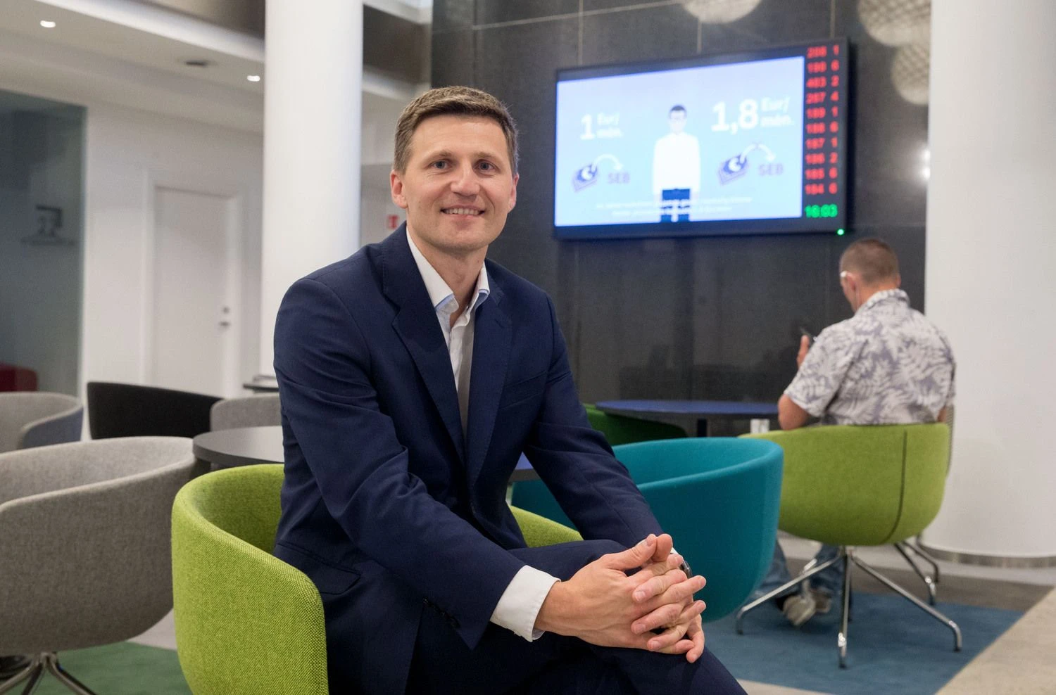 Vaidas Žagūnis, AB SEB banko prezidento pavaduotojas, Mažmeninės bankininkystės tarnybos direktorius. Juditos Grigelytės (VŽ) nuotr.