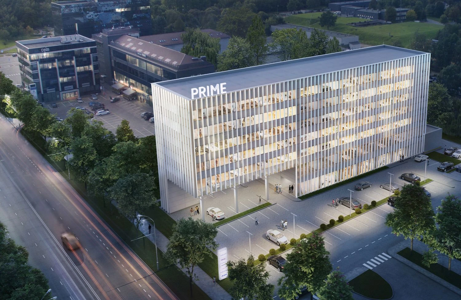 Bendrovės vizualizacija.