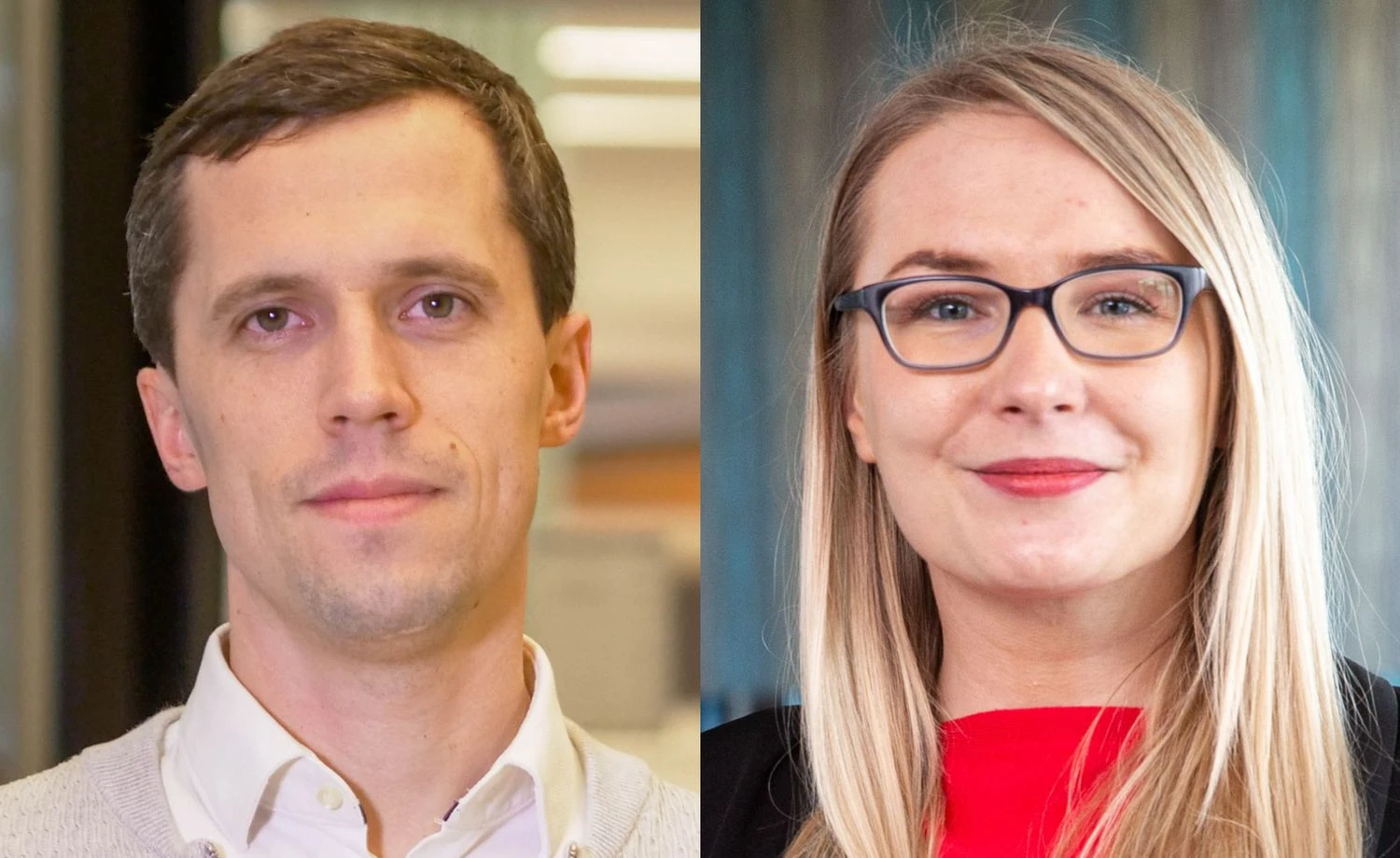 Tadas Grincevičius, UAB „Newsec Project Management“ projektų ir plėtros vadovas, Sandra Jovaišaitė, „Colliers International Advisors“ Tarpininkavimo departamento vadovė. VŽ koliažas.