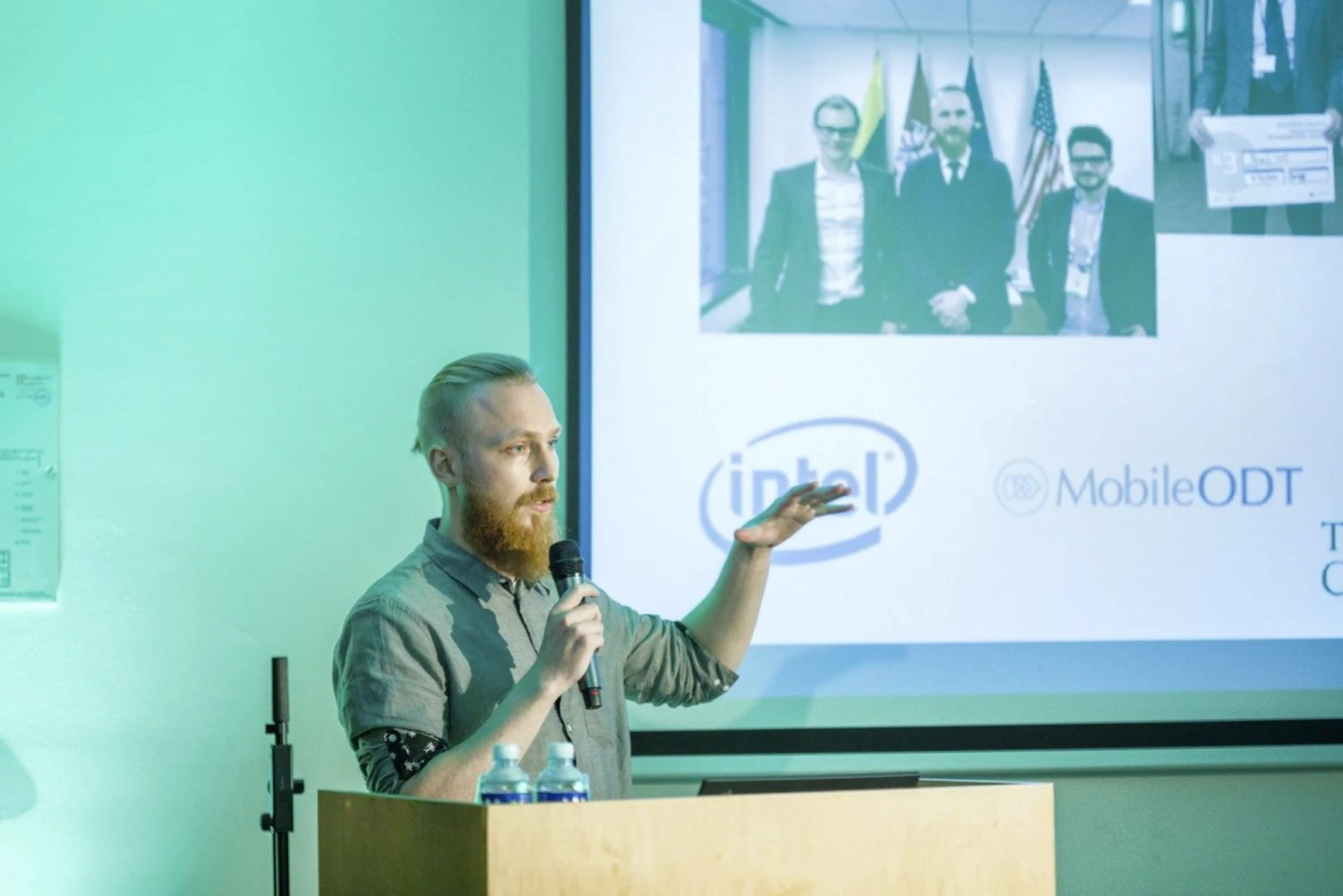 „Oxipit“, regis, tampa vienu perspektyviausių Lietuvos startuolių. Bendrovė šiemet įvertinta bent keliuose inovacijų ir startuolių renginiuose bei pritraukė 1,5 mln. Eur investiciją. (Nuotrtaukoje – Gediminas Pekšys, „Oxipit“ vadovas ir vienas iš įkūrėjų). Organizatorių nuotr.