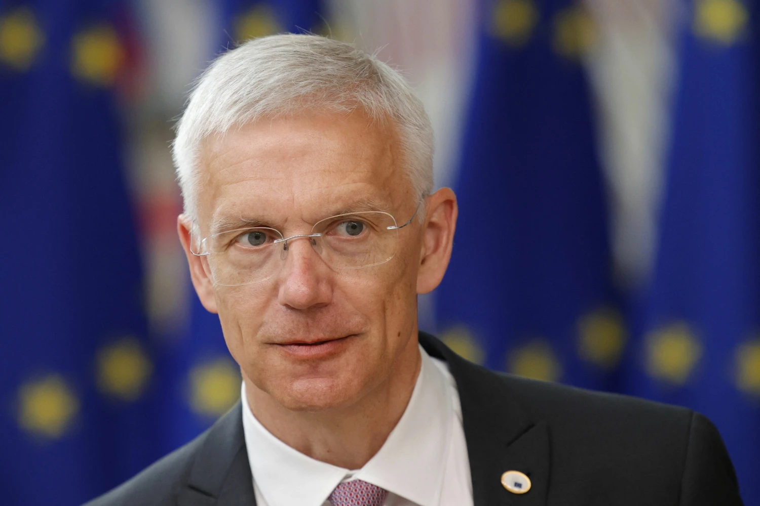 Krišjanis Karinis, Latvijos premjeras. Olivierio Matthyso (AFP/Scanpix) nuotr.