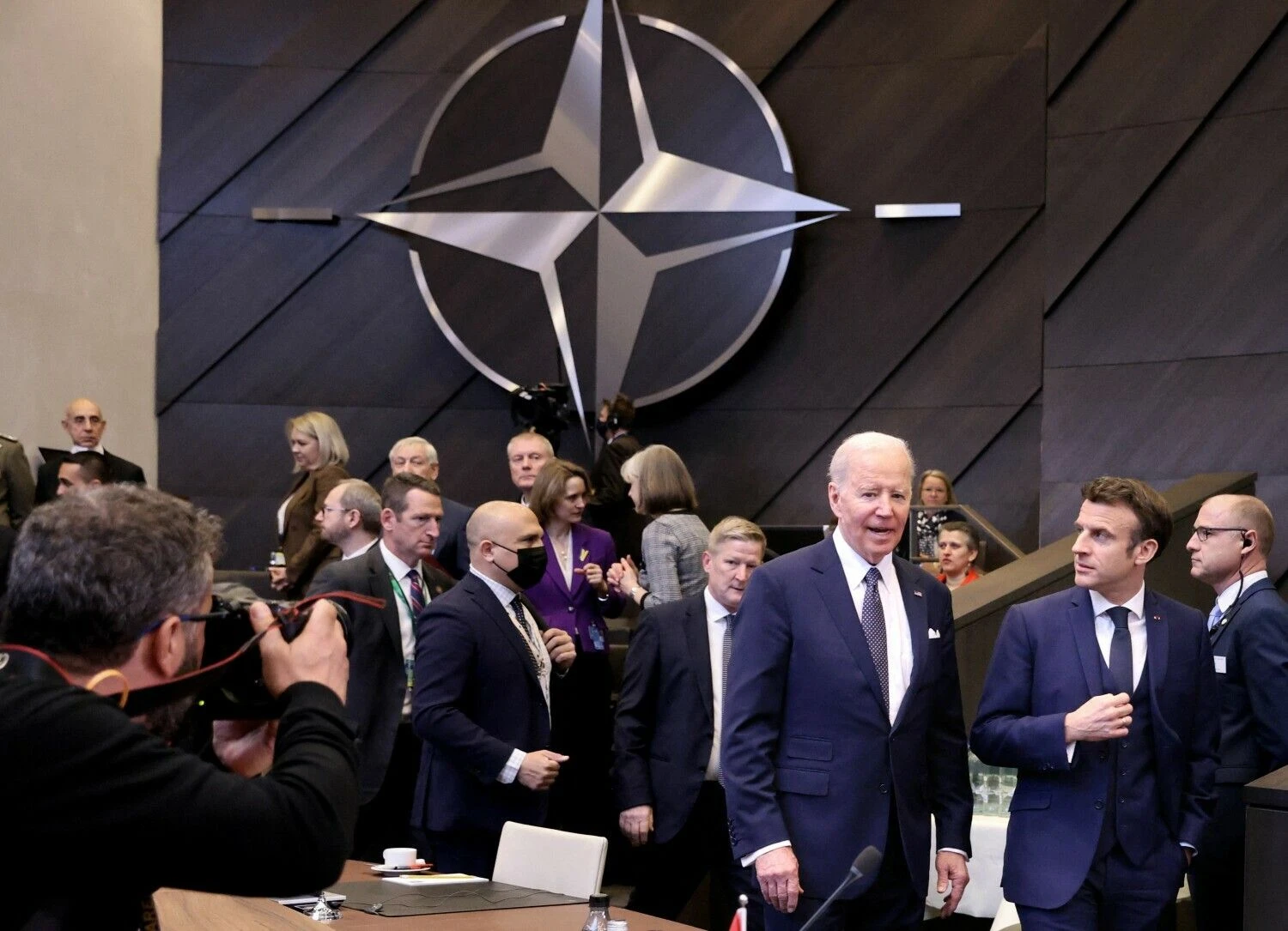 Joe Bidenas, JAV prezidentas NATO viršūnių susitikime. Thomas Coexo (AFP/„Scanpix“) nuotr.