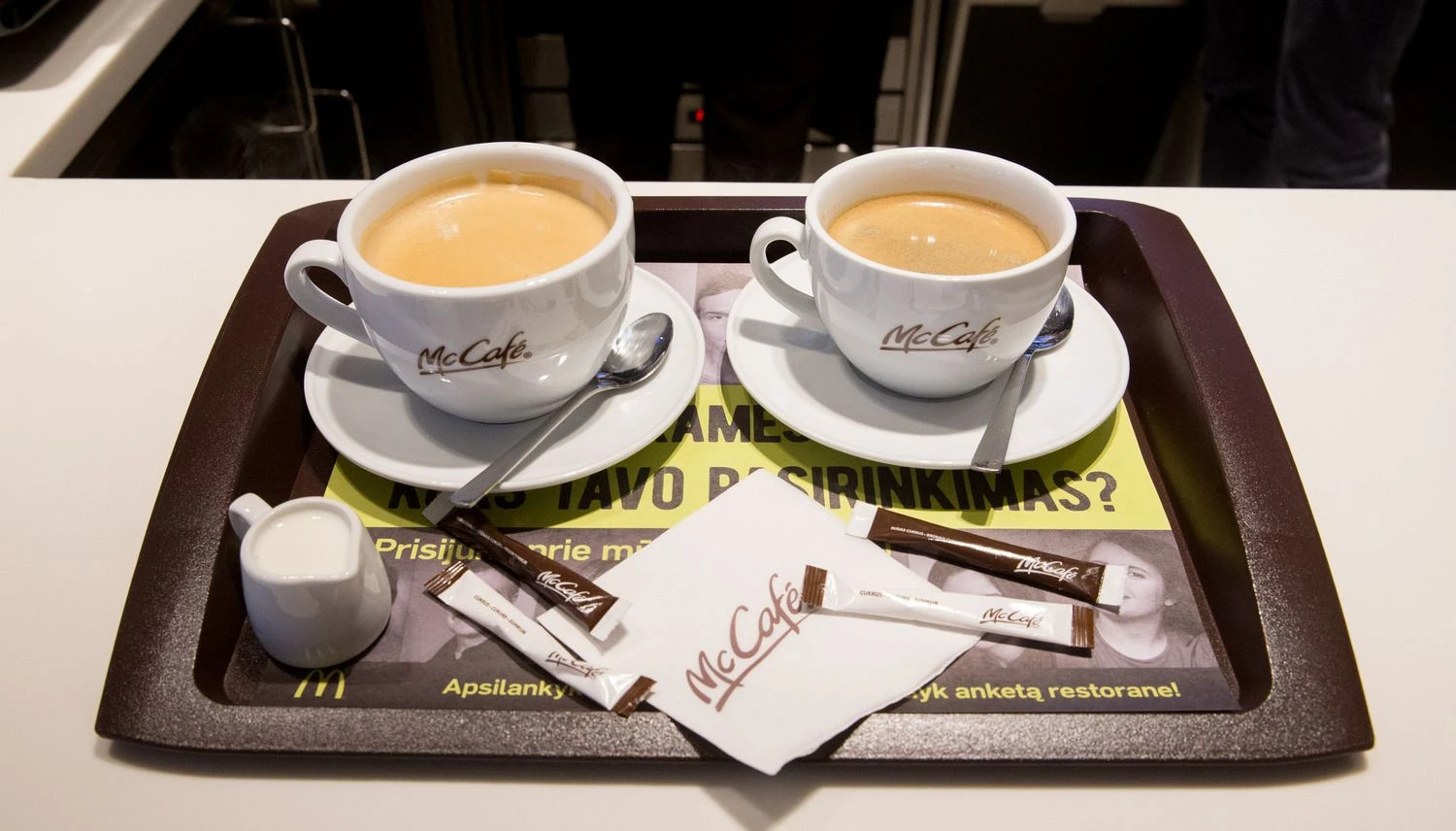 Greito maisto restoranų tinklas „McDonald‘s“ Kaune, Karaliaus Mindaugo prospekte. Juditos Grigelytės (VŽ) nuotr.