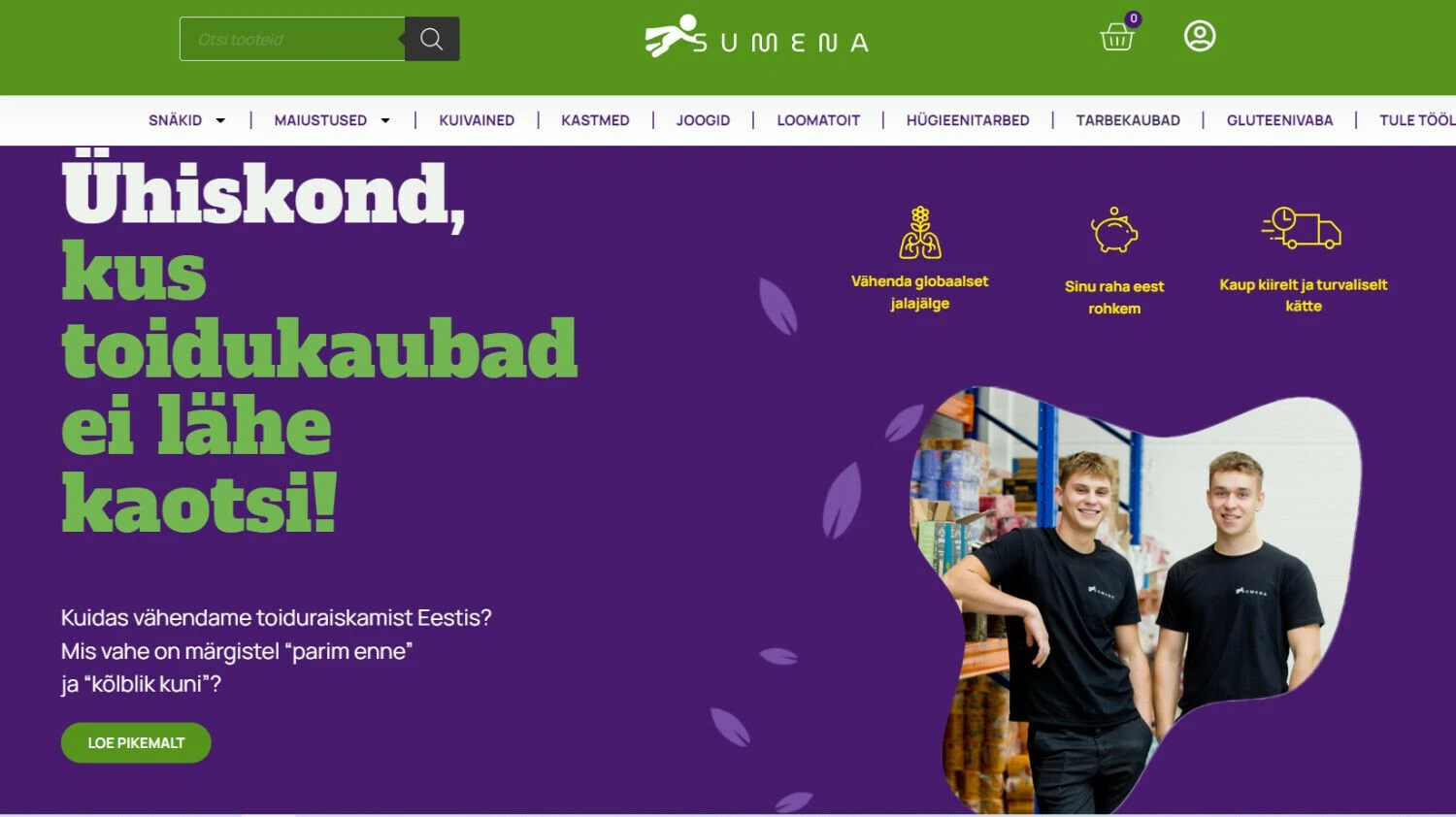 E. parduotuvės atvaizdas.