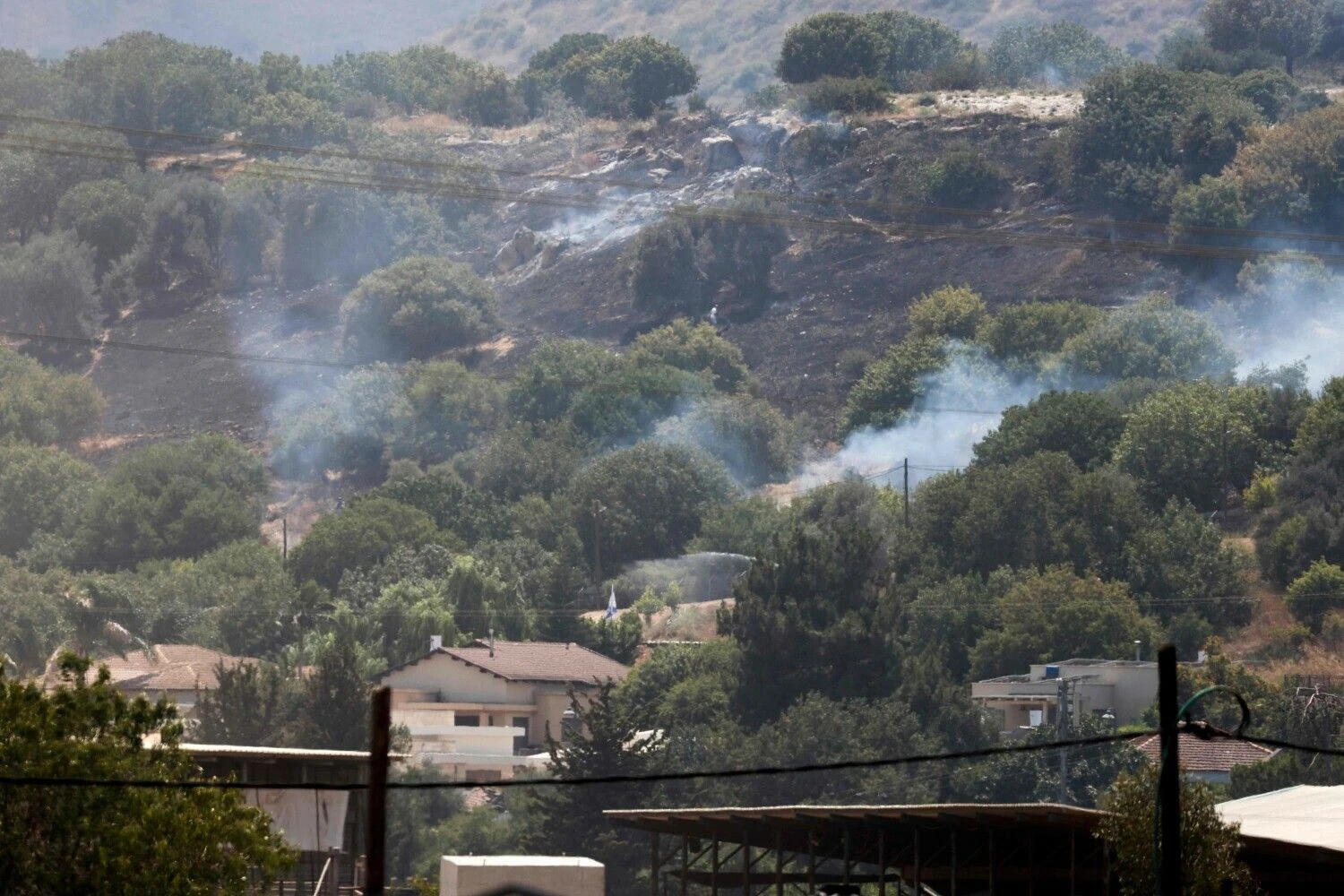 Teritorija netoli Izraelio ir Libano pasienio. Jalaa Marey (AFP/„Scanpix“) nuotr.