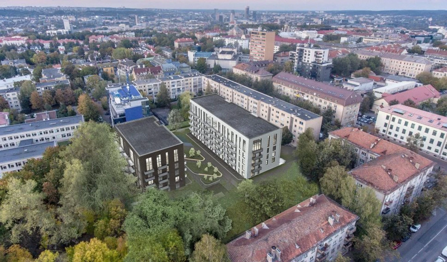 Bendrovės vizualizacija.