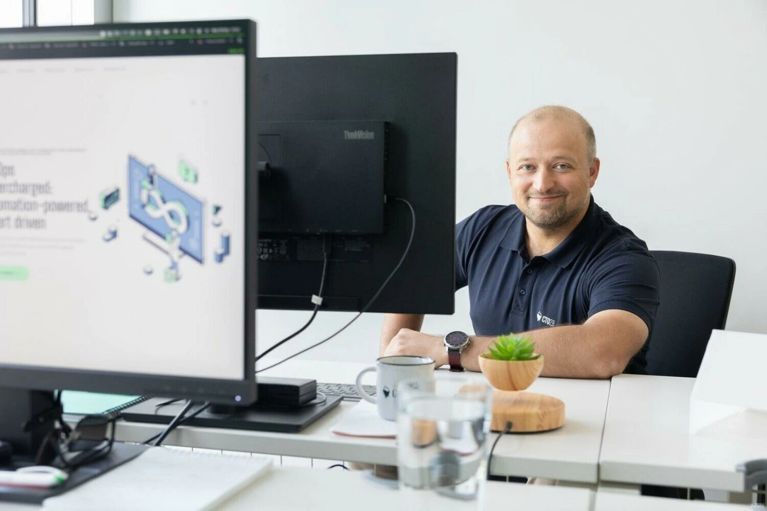 Andrius Bagdonavičius, CTO2B vienas įkūrėjų ir vadovas. Juditos Grigelytės (VŽ) nuotr.