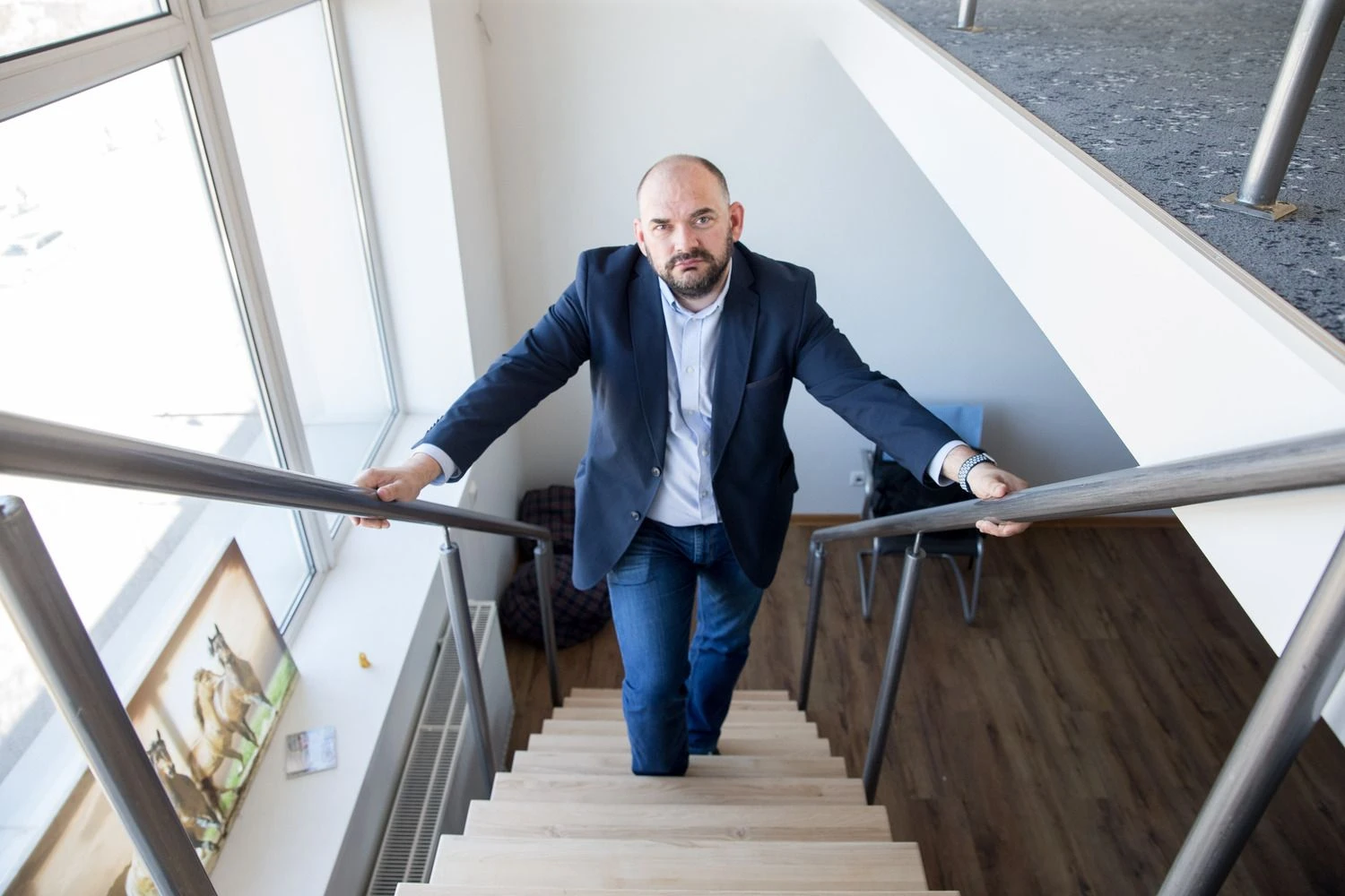 M. Pareščius, „Business Hive Vilniaus“ savininkas, sako parduodantis patalpas su nuomininkais arba be jų. Juditos Grigelytės (VŽ) nuotr.