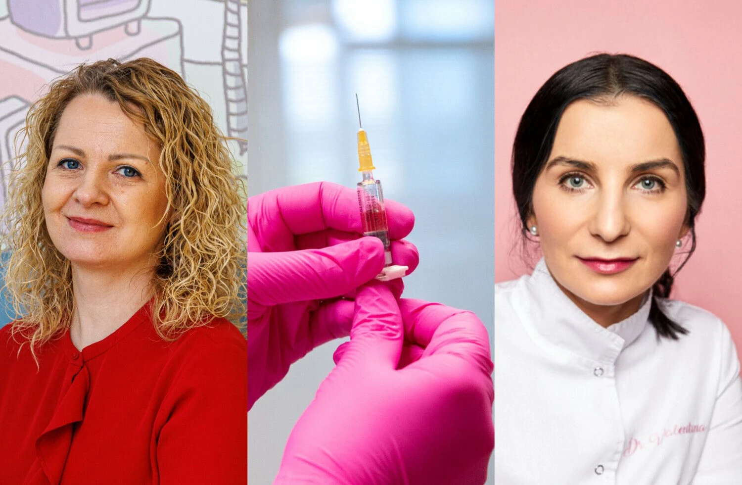 VŽ koliažas (iš kairės): Indrė Plėštytė-Būtienė, klinikų „Mama, aš sergu“ įkūrėja ir vadovė, Valentina Kvaraciejienė, UAB „Vyvadenta“ vadovė, odontologė.