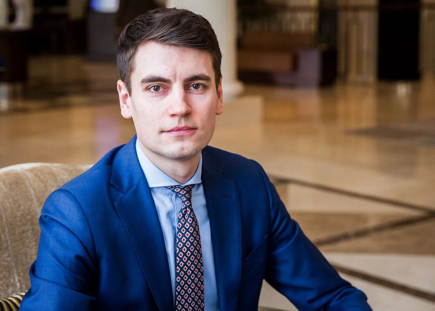 Rokas Grajauskas, „Danske Bank“ vyriausiasis Baltijos šalių ekonomistas. Luko Balandžio („15min“ / „Scanpix“) nuotr.