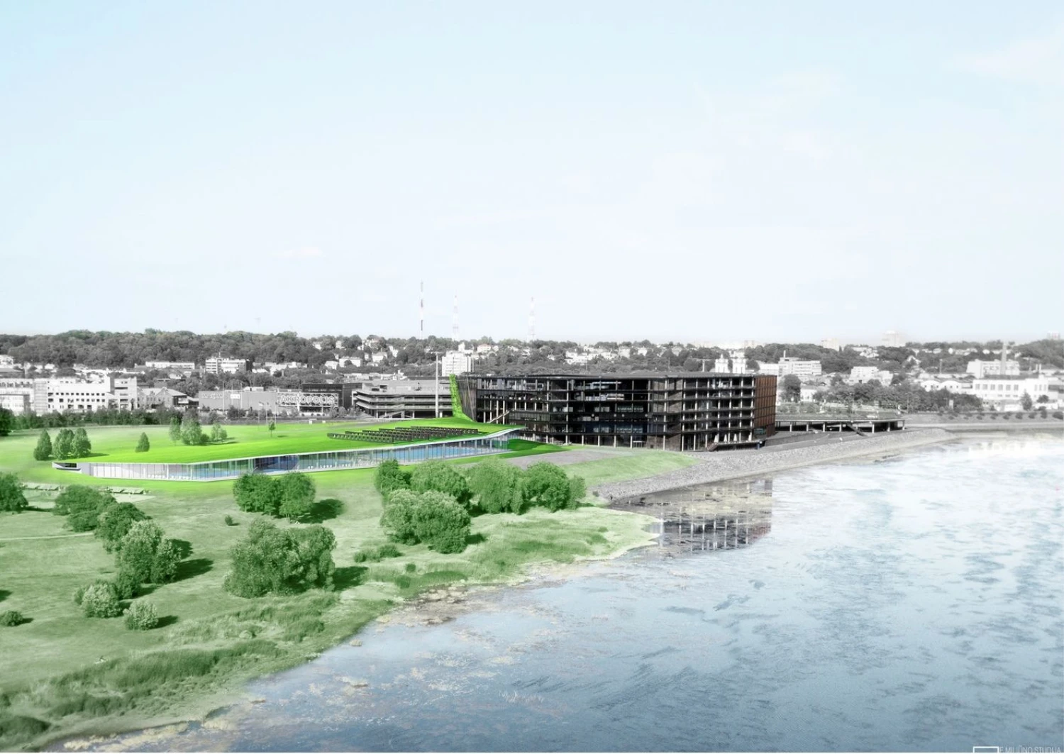 E. Miliūno studijos vizualizacija.