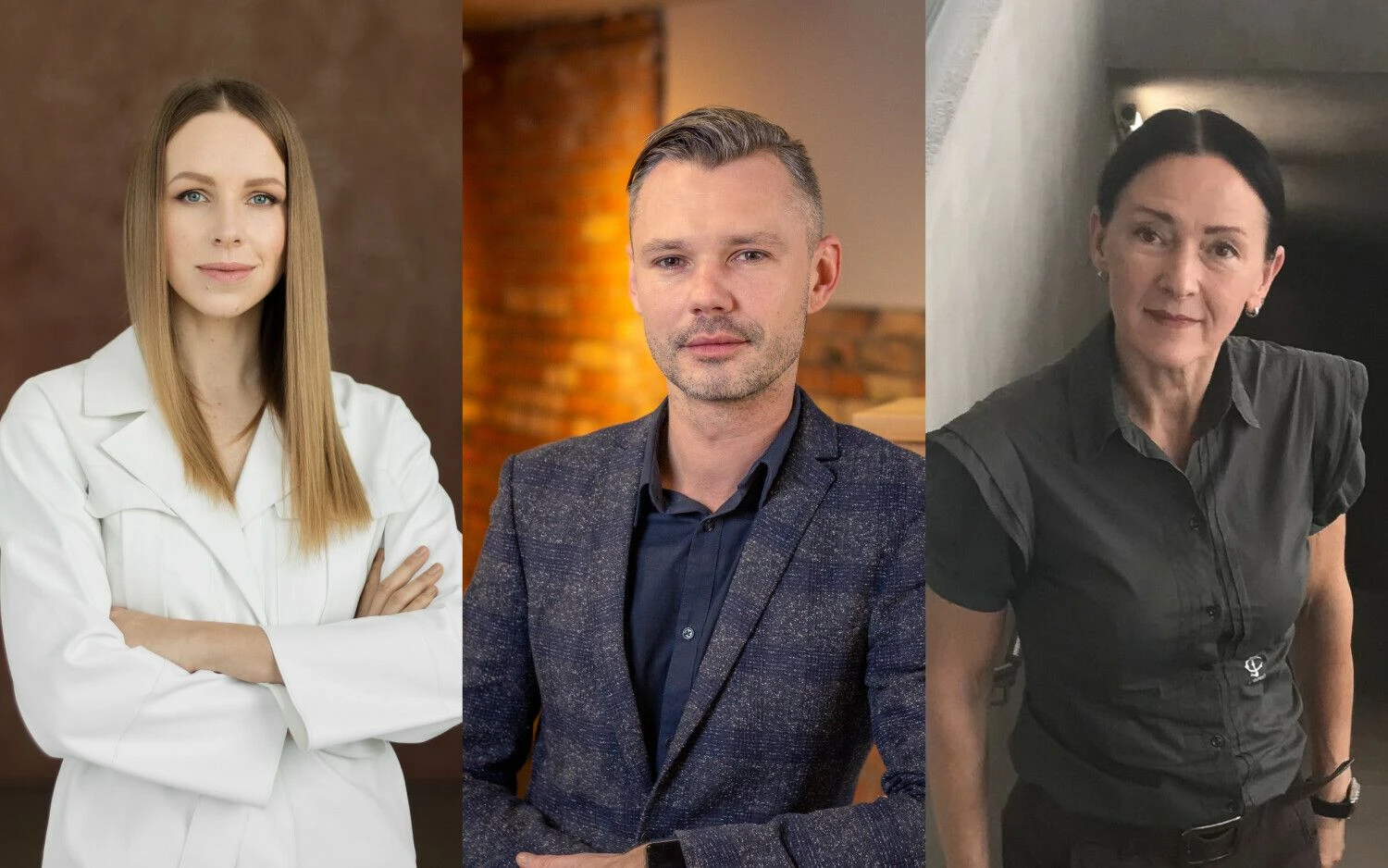 Rūta Lapinskienė (kairėje) ir Jonas Bogušas, ISM tyrėjai, Palmira Sirusienė, UAB „Noriu personalo sprendimų grupė“ direktorė. VŽ koliažas