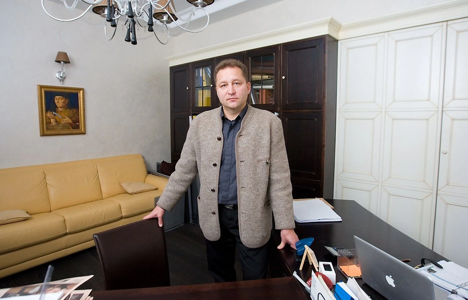 Ramūnas Lenčiauskas, linų tekstilės gamintojos AB „Linas“ valdybos pirmininkas ir dabartinis direktorius. Juditos Grigelytės (VŽ) nuotr.