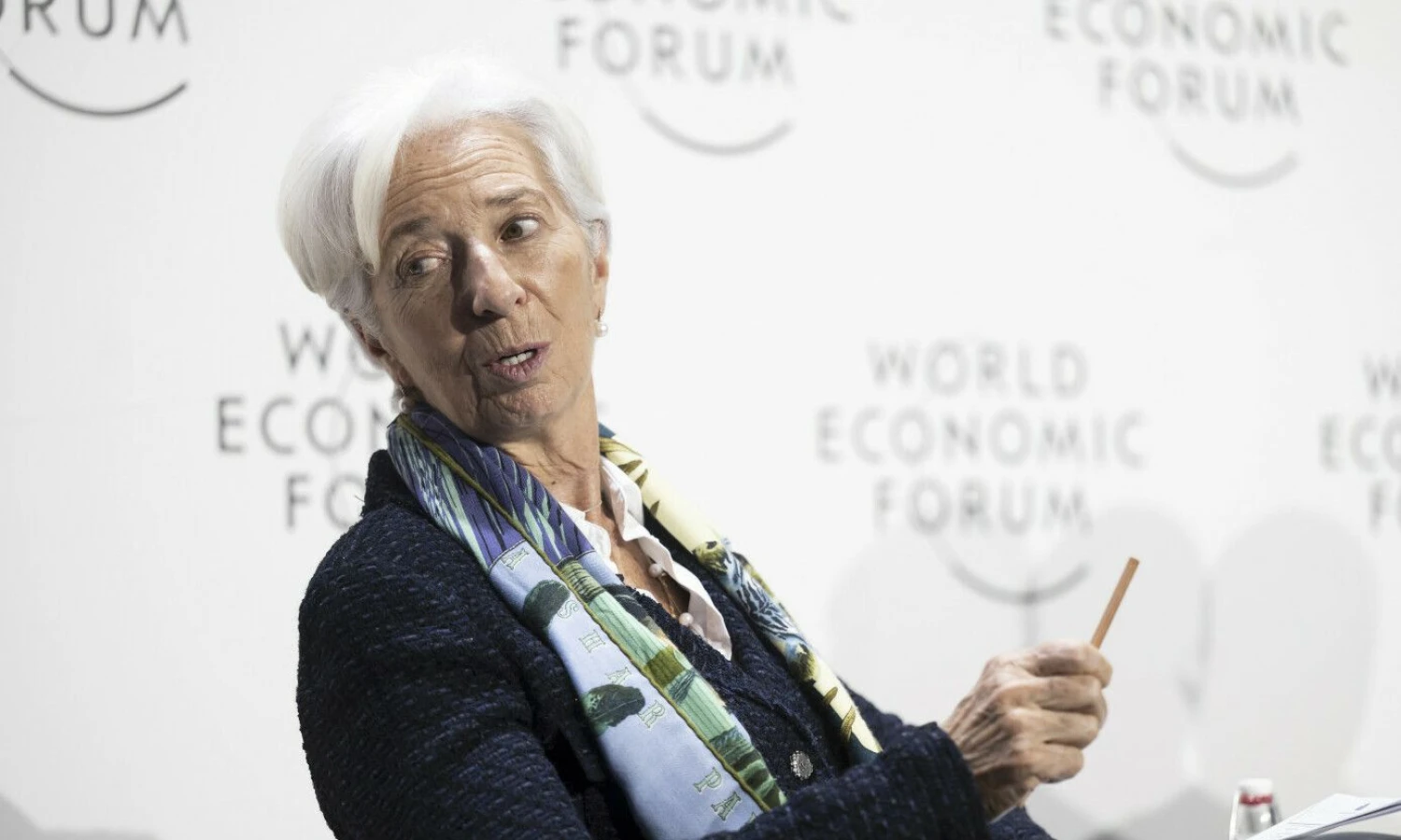 Christine Lagarde, Europos centrinio banko pirmininkė. Laurent’o Gillierono (AP) nuotr.