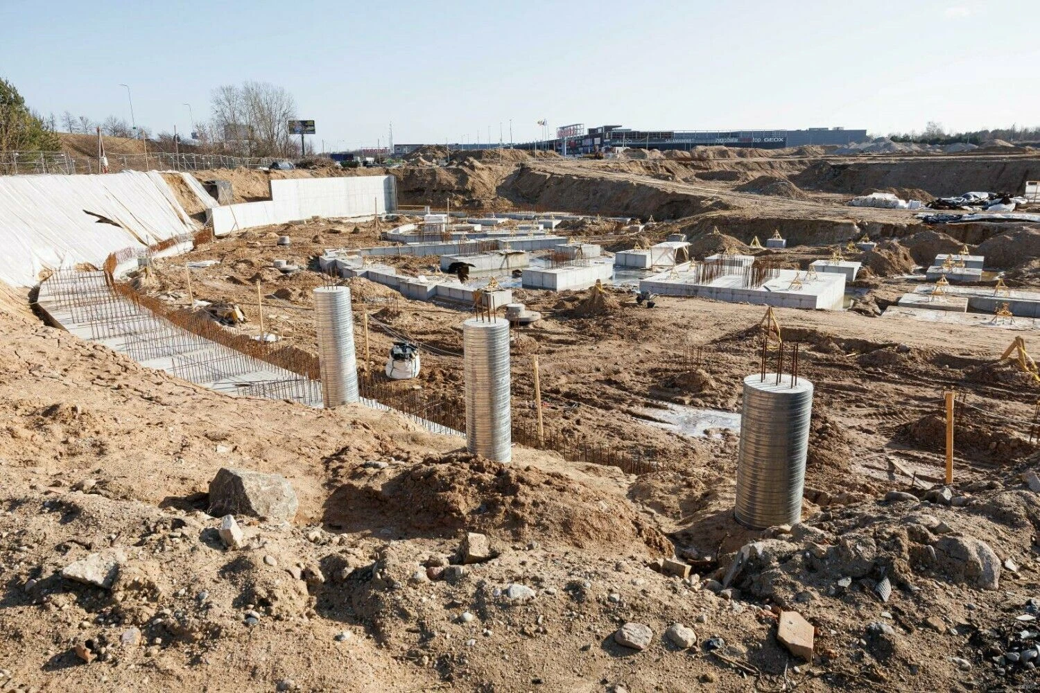 Nacionalinio stadiono teritorija 2024 m. kovą. Vladimiro Ivanovo (VŽ) nuotr.