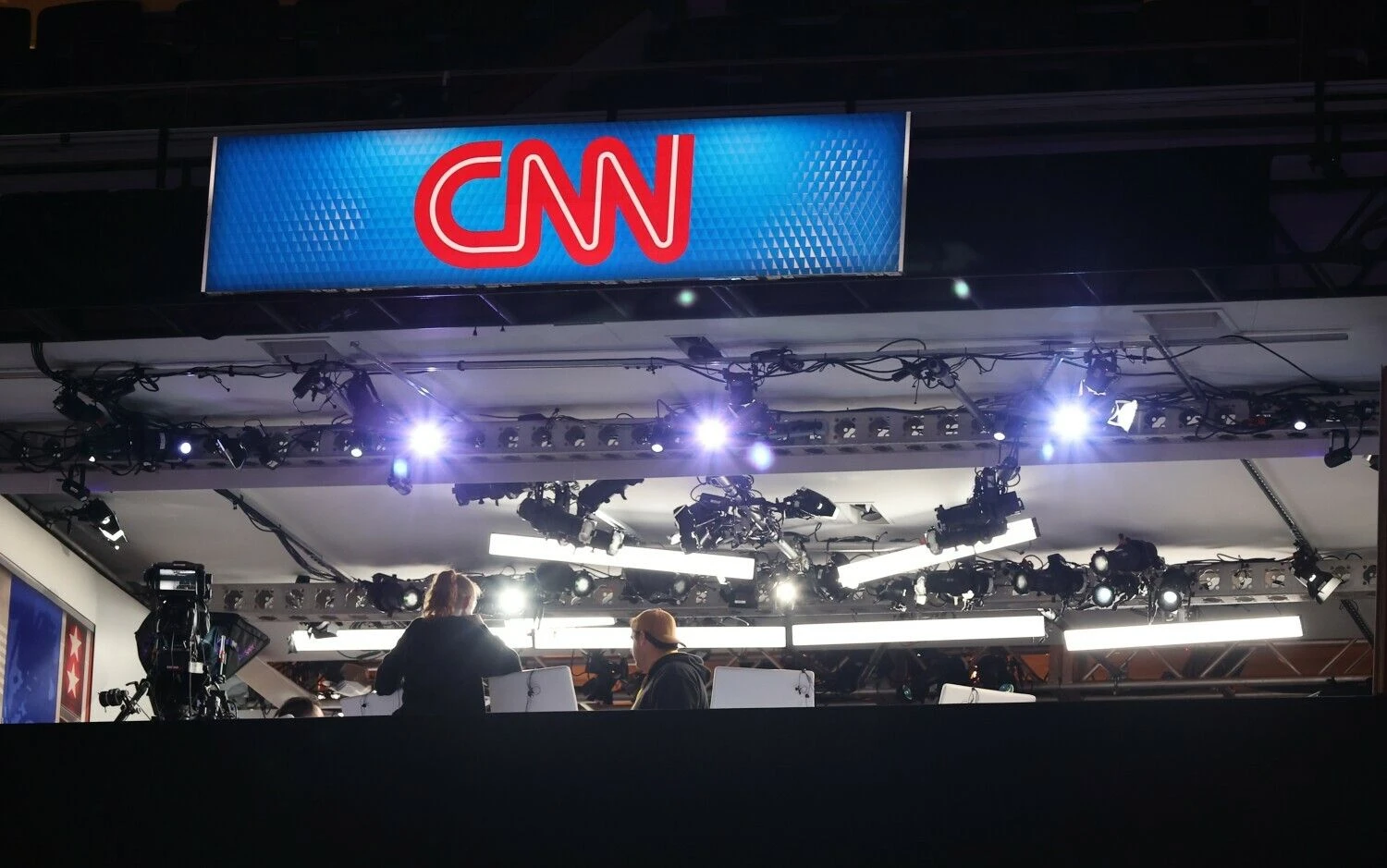 Amerikiečių transliuotojo CNN studija. Pat A. Robinsono („ZUMA Press Wire“ / „Scanpix“) nuotr.