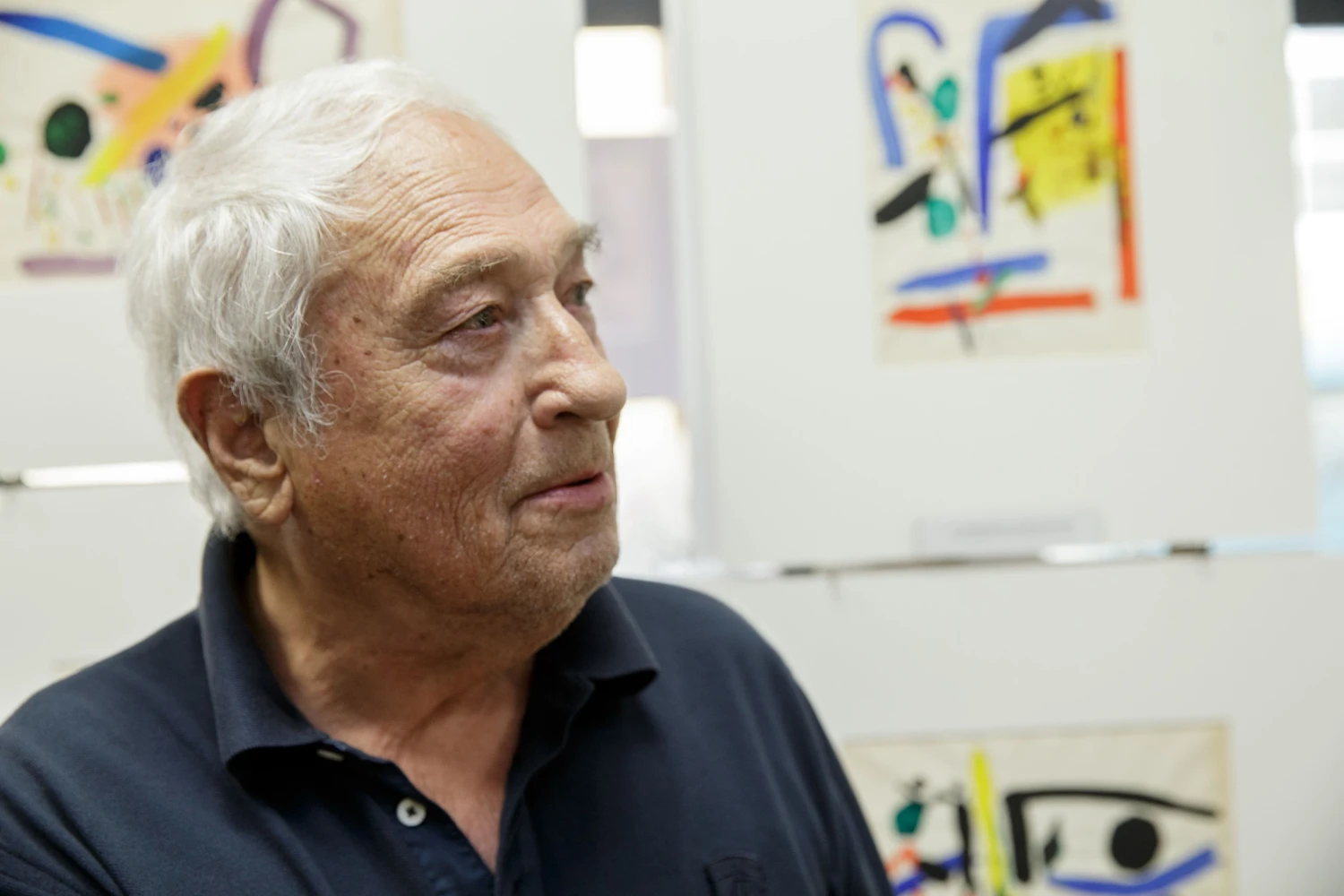 Pranas Gailius savo parodos atidaryme galerijoje „Kunstkamera“, 2013 m.  Vladimiro ivanovo nuotr.
