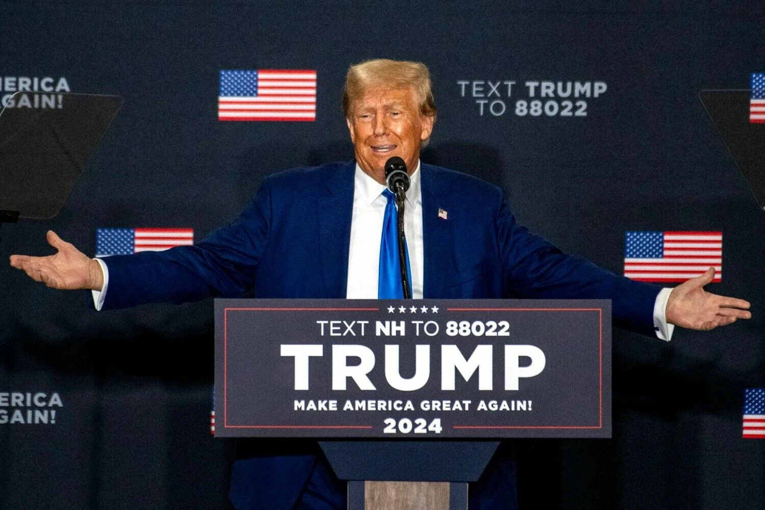 Buvęs JAV prezidentas Donaldas Trumpas. Josepho Prezioso (AFP / „Scanpix“) nuotr.