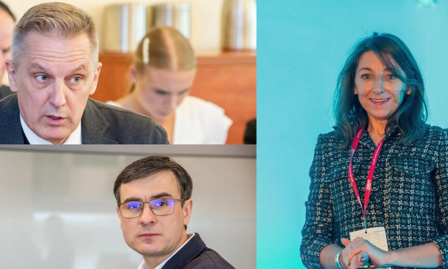 Sigitas Gailiūnas, AB „Lietkabelis“ generalinis direktorius, Darius Gudačiauskas, AB „Vilma“ generalinis direktorius, Jonė Kalendienė, Inovacijų agentūros Tyrimų ir analizės skyriaus vadovė. VŽ koliažas.