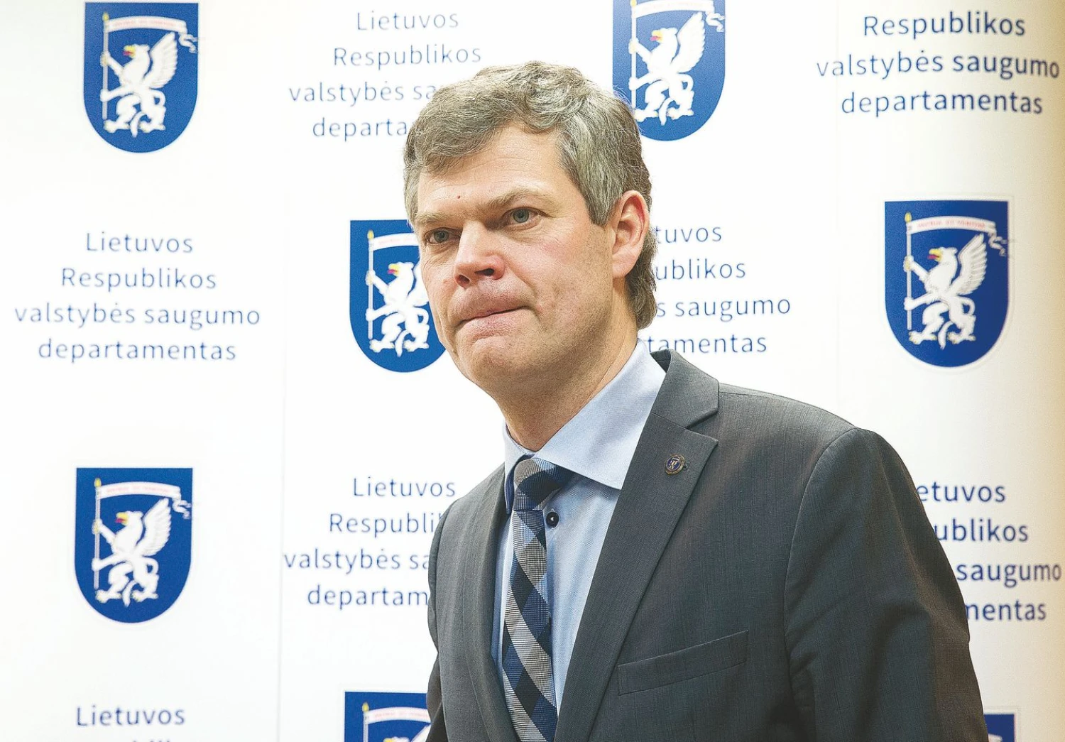 Darius Jauniškis, Valstybės saugumo departamento direktorius: „Lietuvos bankas, matyt, yra įvertinęs visas aplinkybes, nes prisiima tam tikrą riziką kontroliuoti šią sritį.“ Juditos grigelytės (VŽ) nuotr.
