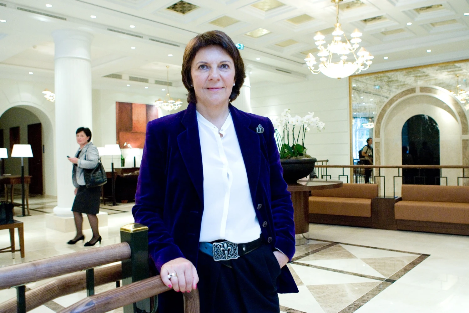 Evalda Šiškauskienė, Lietuvos viešbučių ir restoranų asociacijos prezidentė: „Manau, Lietuvoje iš tylos galime laimėti. Populiarūs galėtų būti, pavyzdžiui, dvarai, kuriuose apsistodamas turi palikti telefoną prie durų.“ Juditos Grigelytės (VŽ) nuotr.