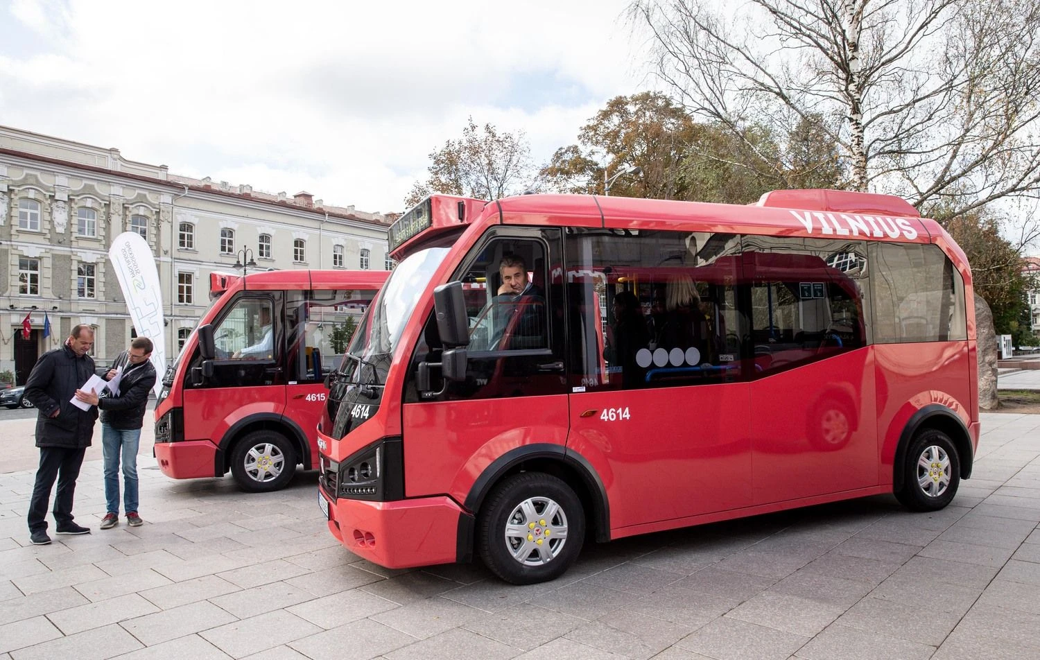 Pernai Vilniuje pradėjo važinėti pirmieji elektriniai autobusai Lietuvoje. Juditos Grigelytės (VŽ) nuotr.