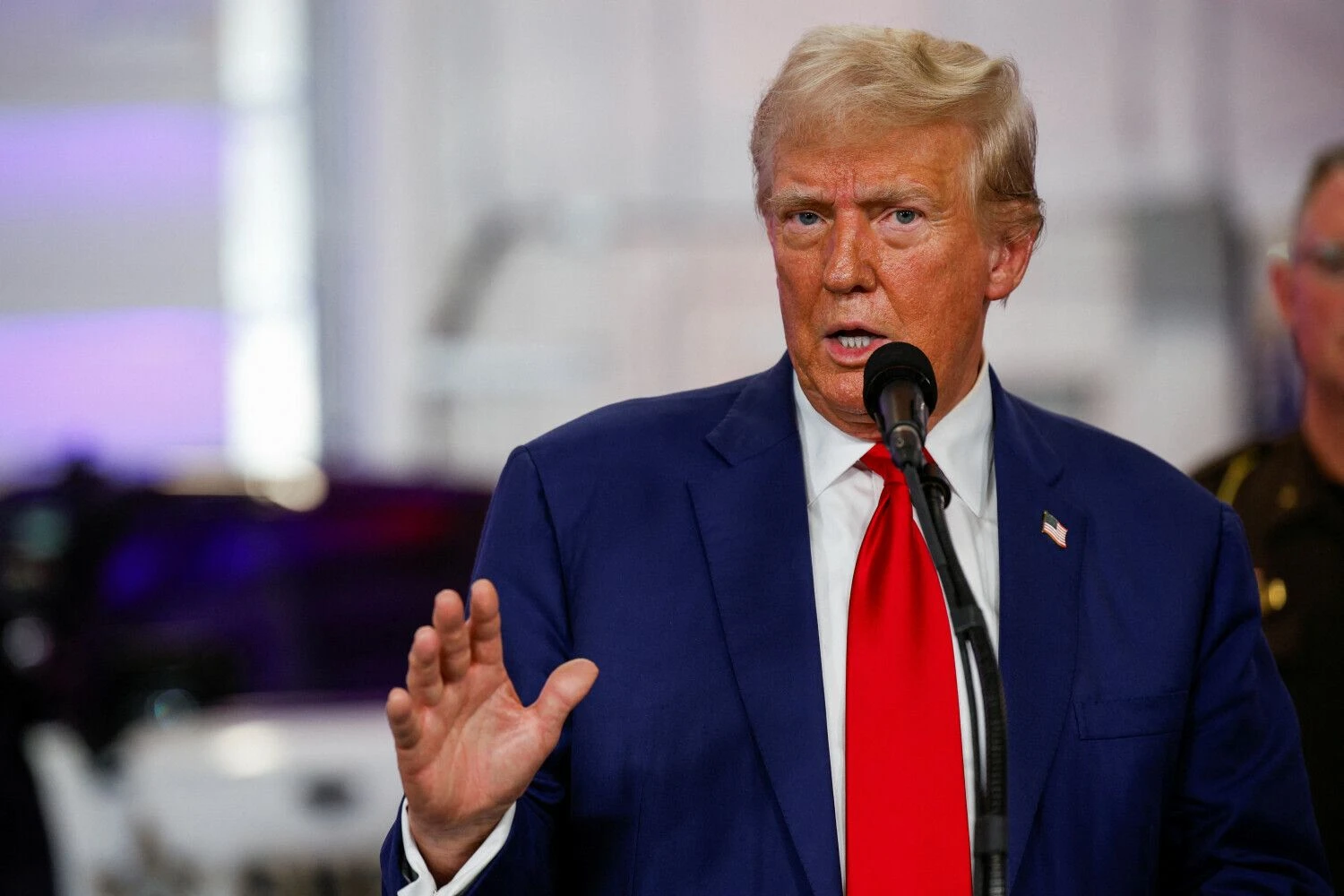 Donaldas Trumpas, buvęs JAV prezidentas ir kandidatas į prezidentus. Rebecca Cook („Reuters“/„Scanpix“) nuotr.