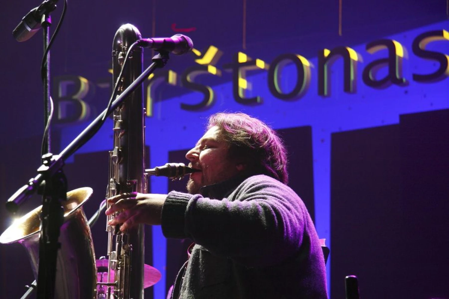 Liudas Mockūnas, vadinamas vienu įdomiausių šalies džiazo atlikėjų, ko gero, yra dažniausiai Birštono festivalio scenoje grojantis muzikantas. 
Kazio Lazausko/Birštono džiazo festivalio nuotr. 