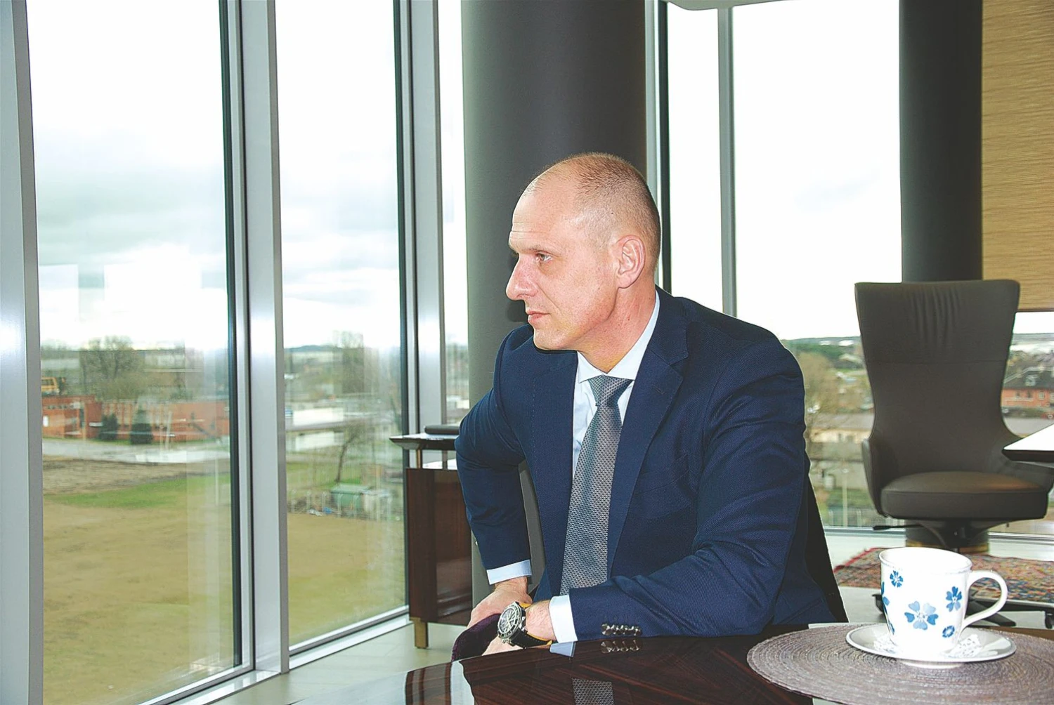 Vidmantas Dambrauskas, UAB Birių krovinių terminalo vadovas. Mildos Ancevičės nuotr.