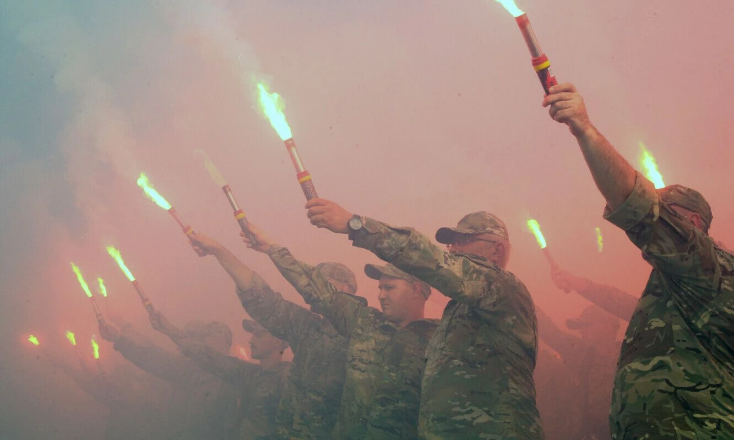 Sprogimo Olenivkos kalėjime metinių minėjimas Ukrainos sostinėje. Hennadii Minchenko (ZUMA/„Scanpix“) nuotr.