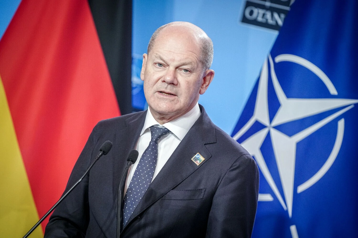 Olafas Scholzas, Vokietijos kancleris. Kay Nietfeldo (DPA/„Scanpix“) nuotr.
