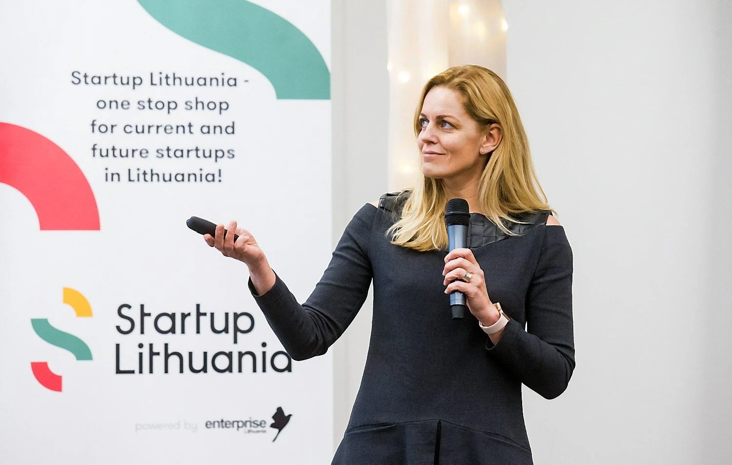 „Versli Lietuva“ startuolių ekosistemos komandos „Startup Lithuania“ vadovė Roberta Rudokienė. Juditos Grigelytės (VŽ) nuotr.