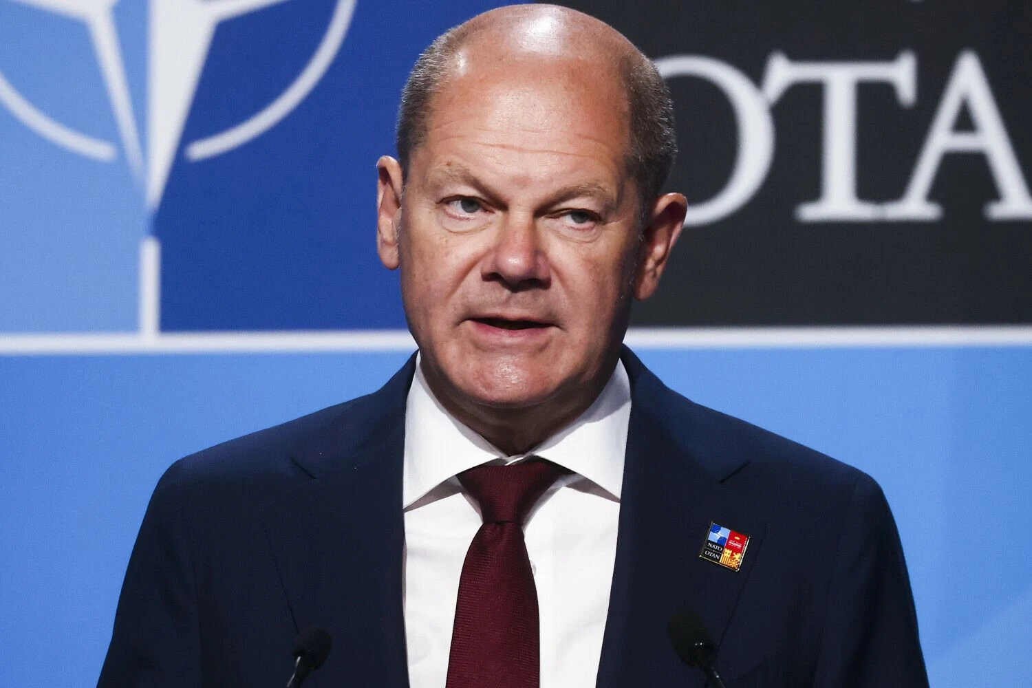 Olafas Scholzas, Vokietijos kancleris. Beatos Zawrzel („ZUMA WIRE“/„Scanpix“) nuotr.