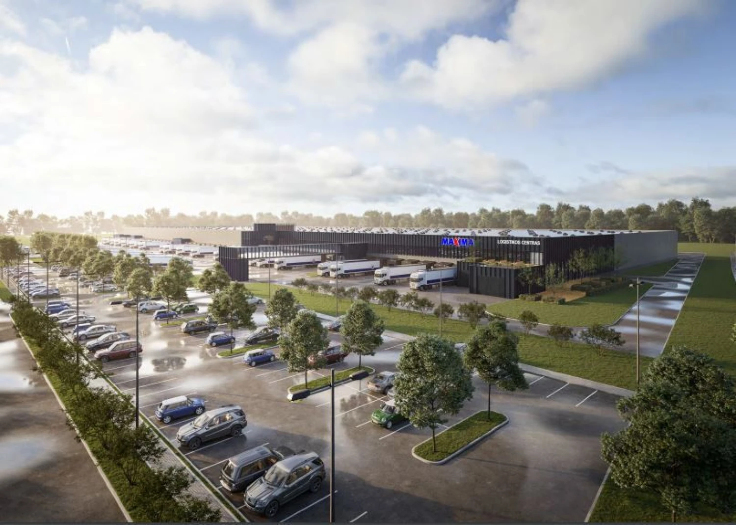 Bendrovės vizualizacija.