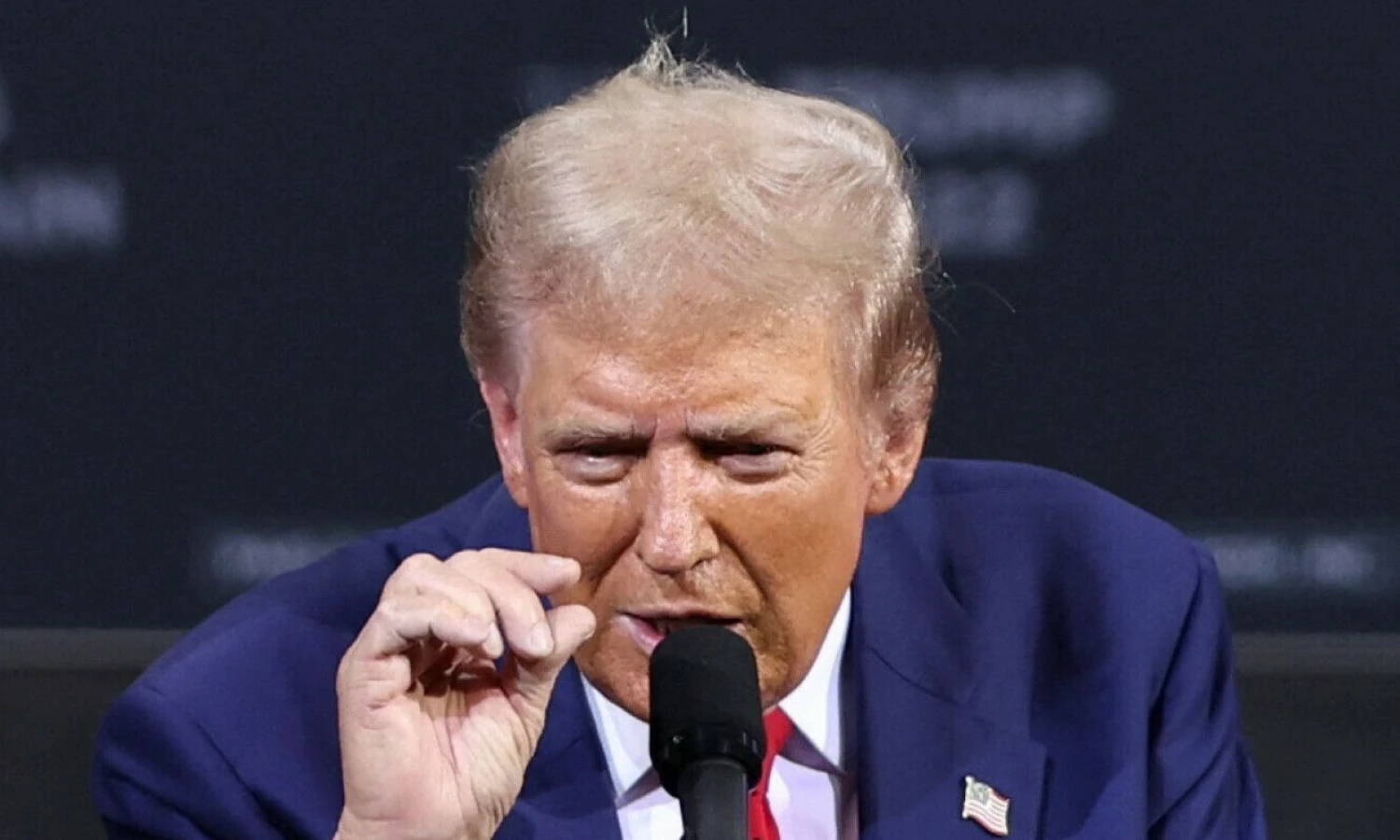 D. Trumpas, buvęs JAV prezidentas. Mike‘o Blake‘o („Reuters“/„Scanpix“) nuotr.
