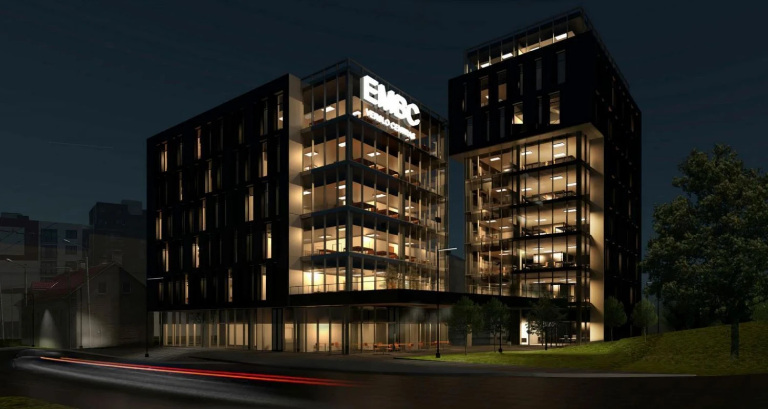 Bendrovės vizualizacija.