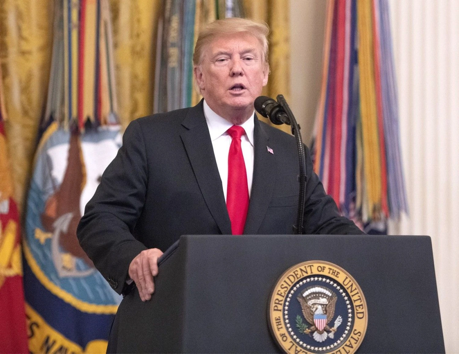 JAV prezidentas Donaldas Trumpas. Ronald Sachs (SIPA/„Scanpix“) nuotr.