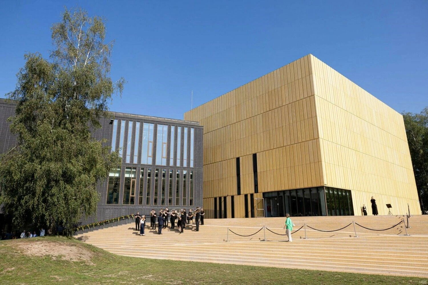 Lietuvos muzikos ir teatro akademijos (LMTA) studijų miestelio pirmųjų pastatų atidarymas. Juditos Grigelytės (VŽ) nuotr.